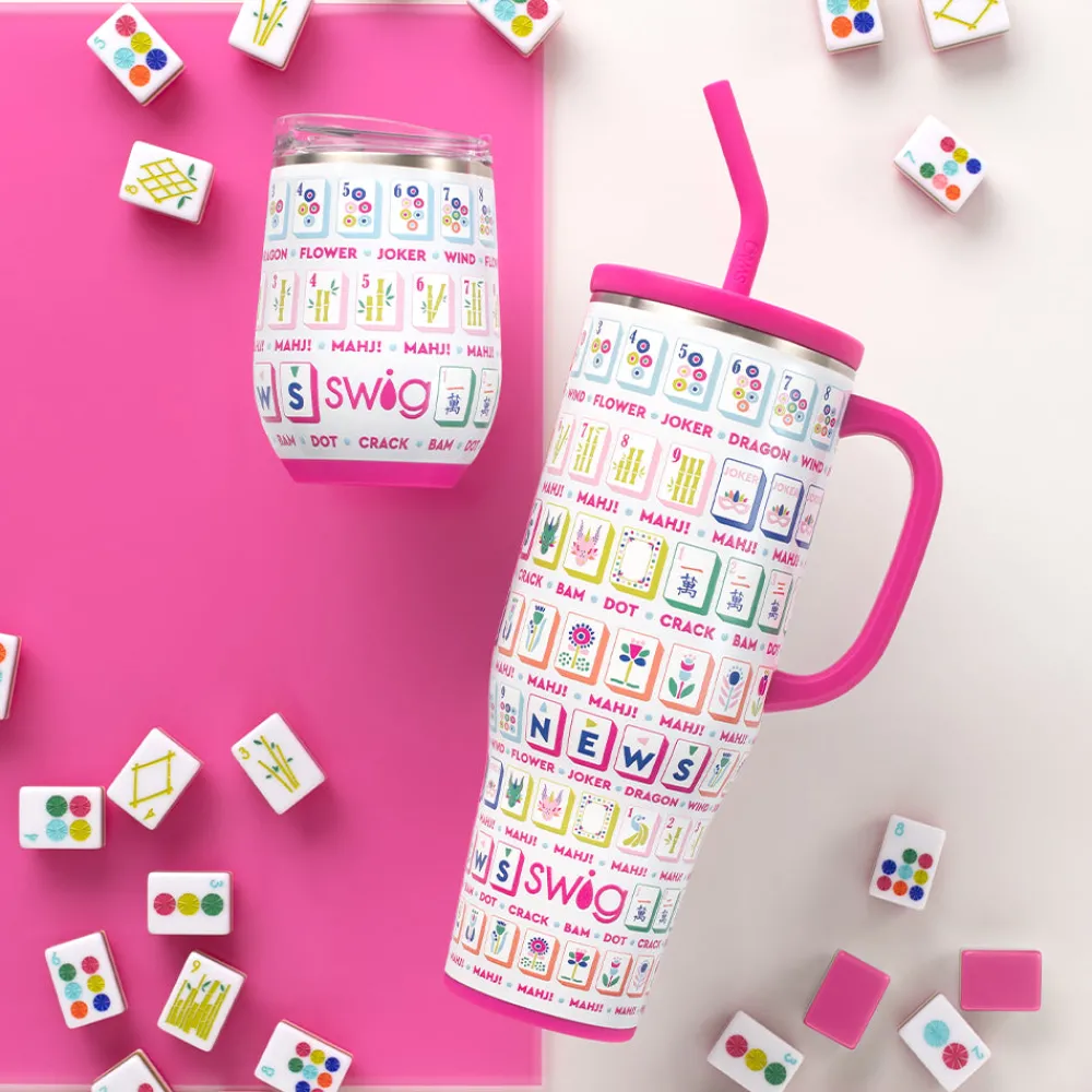 Swig Life Wine + Cocktails|Mahjong Best Seller!^Mahjong Stemless Wine 12oz