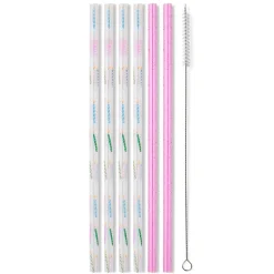 Swig Life Lids, Straws + More|Make A Wish^Make a Wish + Purple Glitter Reusable Straw Set