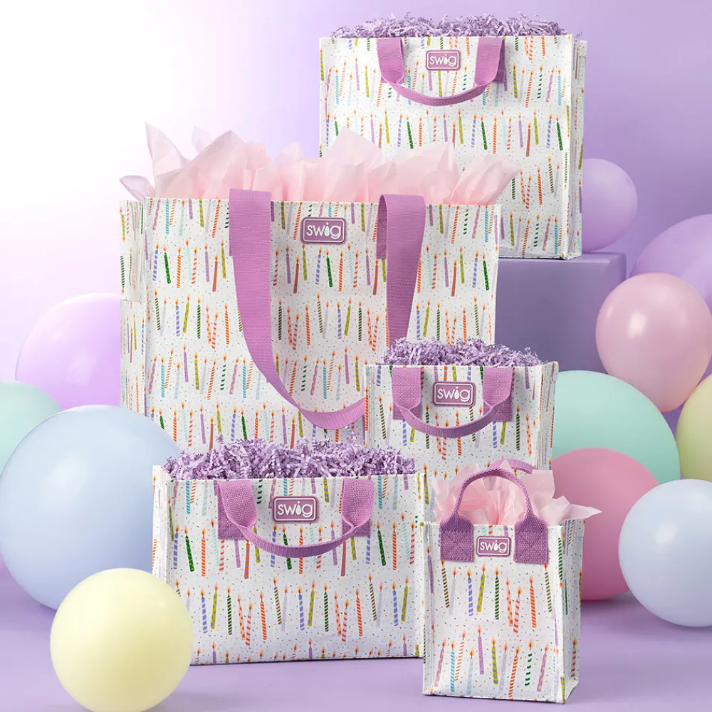 Swig Life Reusable Gift Bags|Make A Wish^Make a Wish Tall Reusable Bag