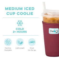 Swig Life Drink Coolies New Sizes!|Gameday^Maroon Medium Iced Cup Coolie