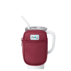 Swig Life Travel Mugs|Drinking Buddies^Maroon Mega Mug Pouch