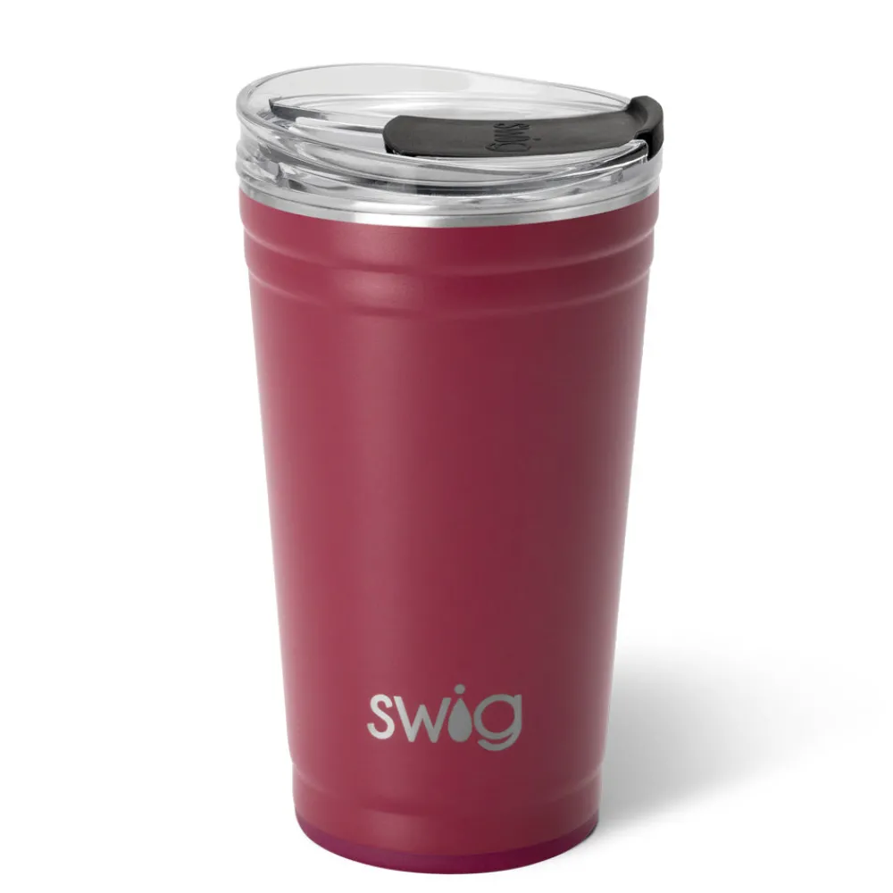 Swig Life Tumblers New Sizes!|Solids^Maroon Party Cup 24oz