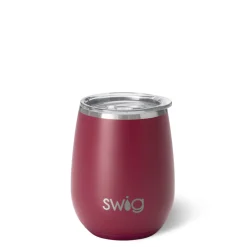 Swig Life Wine + Cocktails|Solids^Maroon Stemless Wine 14oz