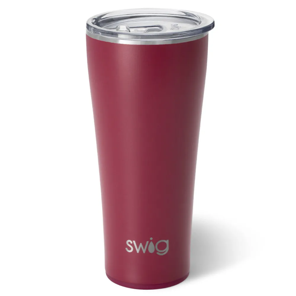 Swig Life Tumblers New Sizes!|Solids^Maroon Tumbler 32oz