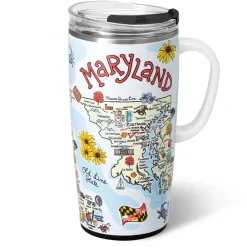Swig Life Travel Mugs^Maryland Travel Mug 22oz