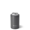 Swig Life Wine + Cocktails|Solids^Matte Grey 12oz Insulated Can + Bottle Cooler -