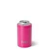 Swig Life Wine + Cocktails|Solids^Matte Hot Pink 12oz Insulated Can + Bottle Cooler -