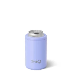 Swig Life Wine + Cocktails|Solids^Matte Hydrangea 12oz Insulated Can + Bottle Cooler -