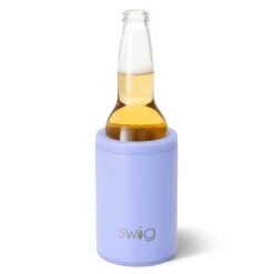 Swig Life Wine + Cocktails|Solids^Matte Hydrangea 12oz Insulated Can + Bottle Cooler -