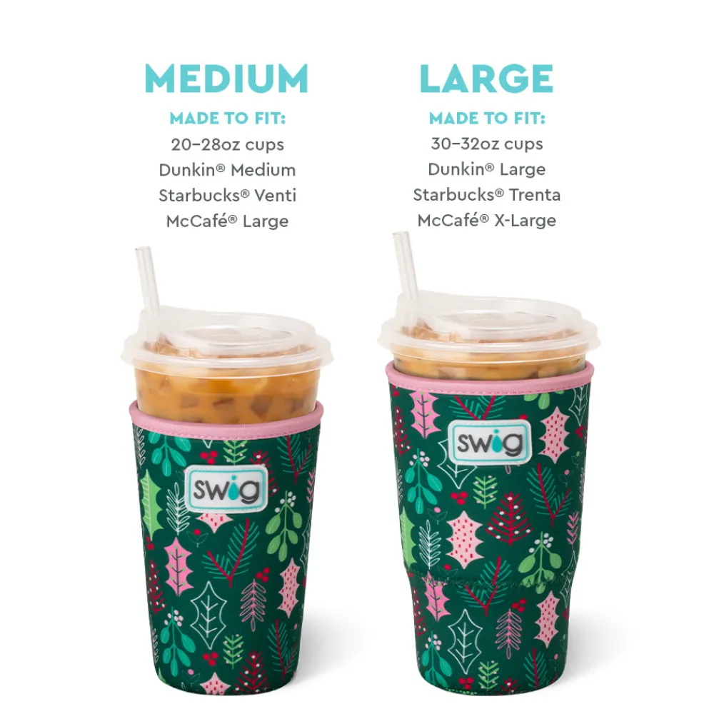 Swig Life Drink Coolies New Sizes!|Merry Mistletoe^Merry Mistletoe Large Iced Cup Coolie