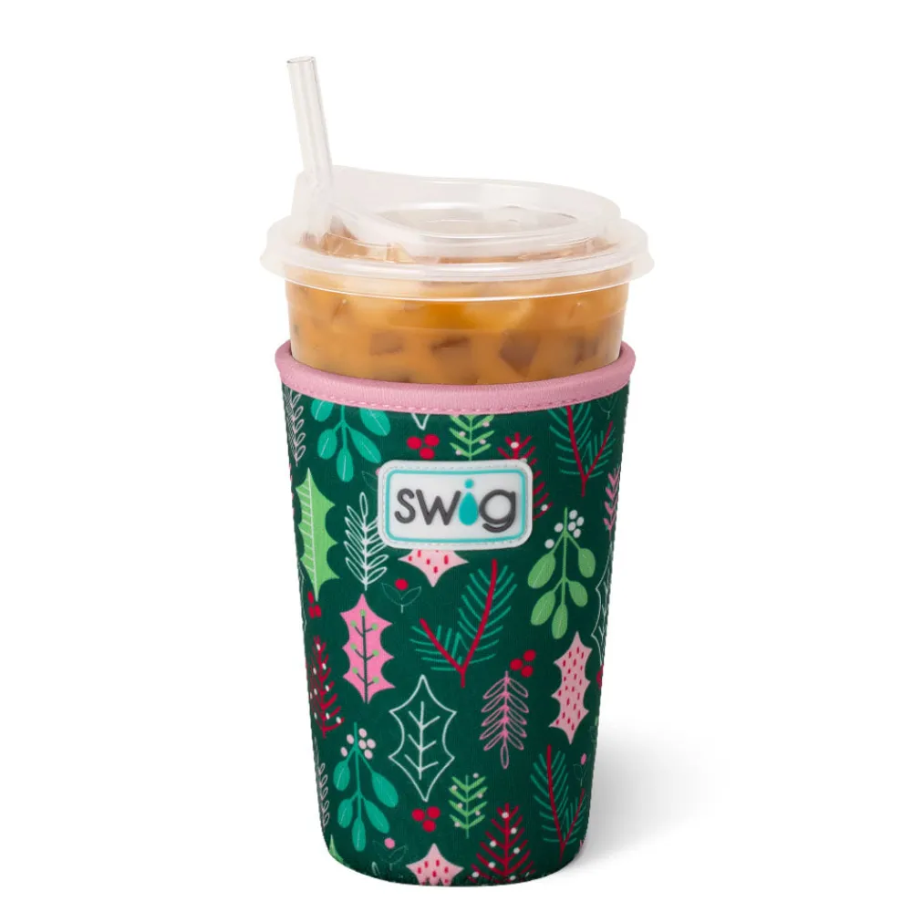 Swig Life Drink Coolies New Sizes!|Merry Mistletoe^Merry Mistletoe Medium Iced Cup Coolie