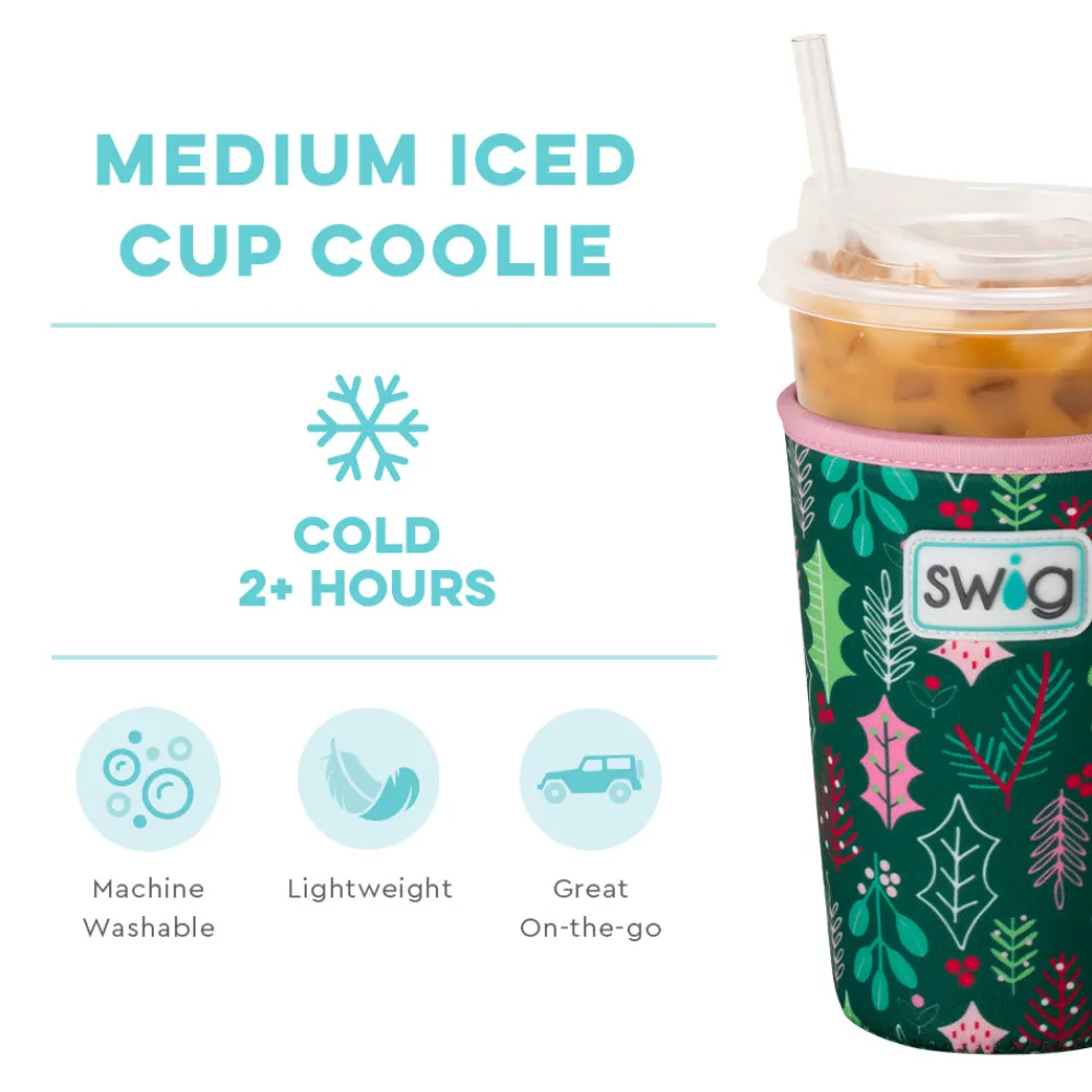 Swig Life Drink Coolies New Sizes!|Merry Mistletoe^Merry Mistletoe Medium Iced Cup Coolie