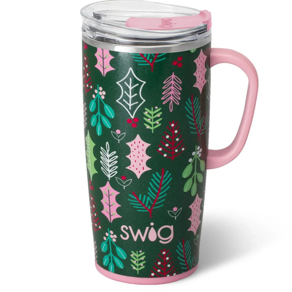 Swig Life Travel Mugs|Merry Mistletoe^Merry Mistletoe Travel Mug 22oz