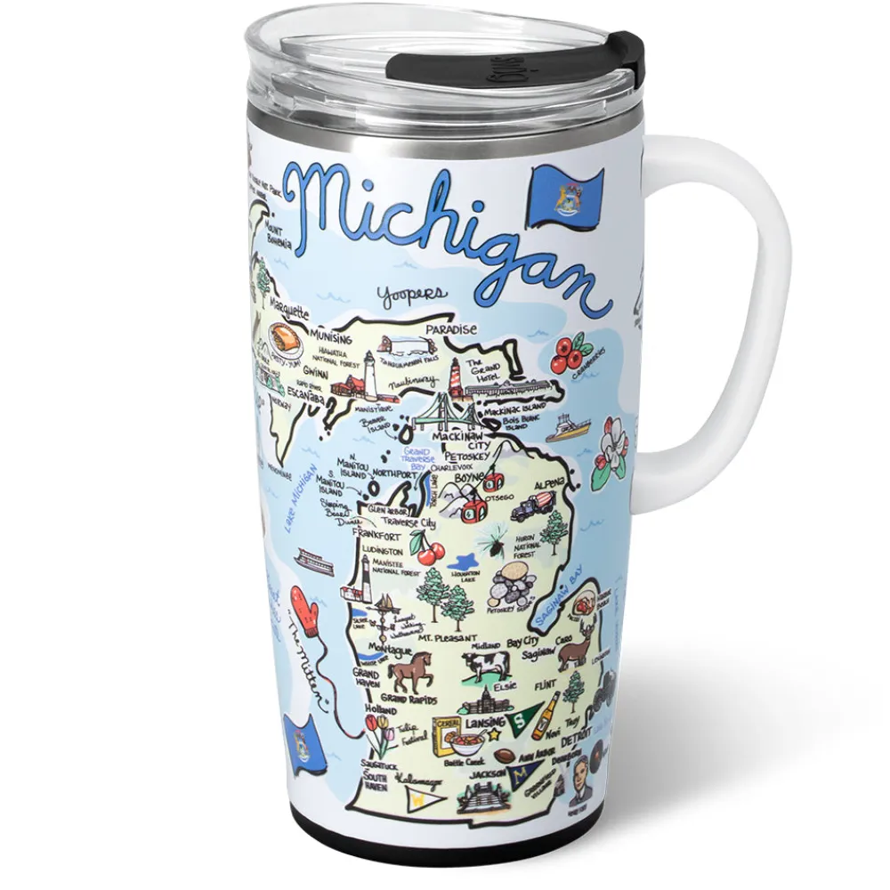 Swig Life Travel Mugs^Michigan Travel Mug 22oz