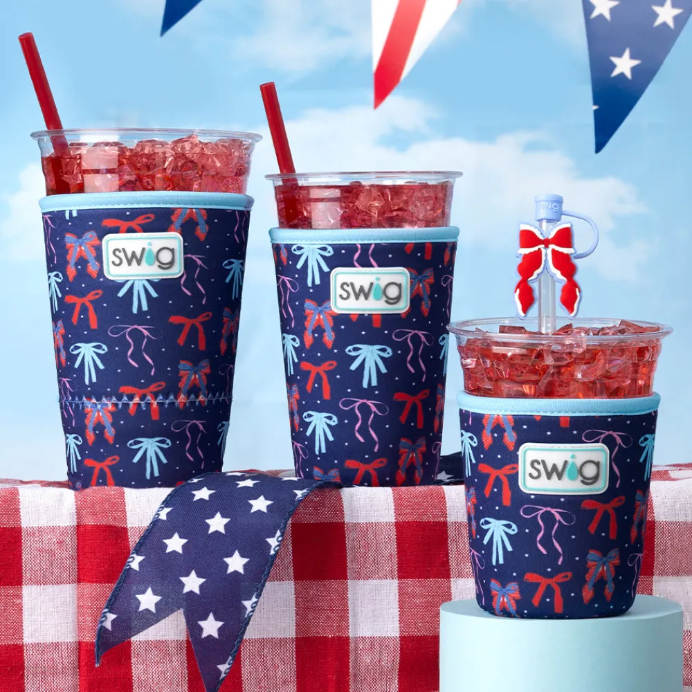 Swig Life Drink Coolies New Sizes!|Miss Independence^Miss Independence Large Iced Cup Coolie