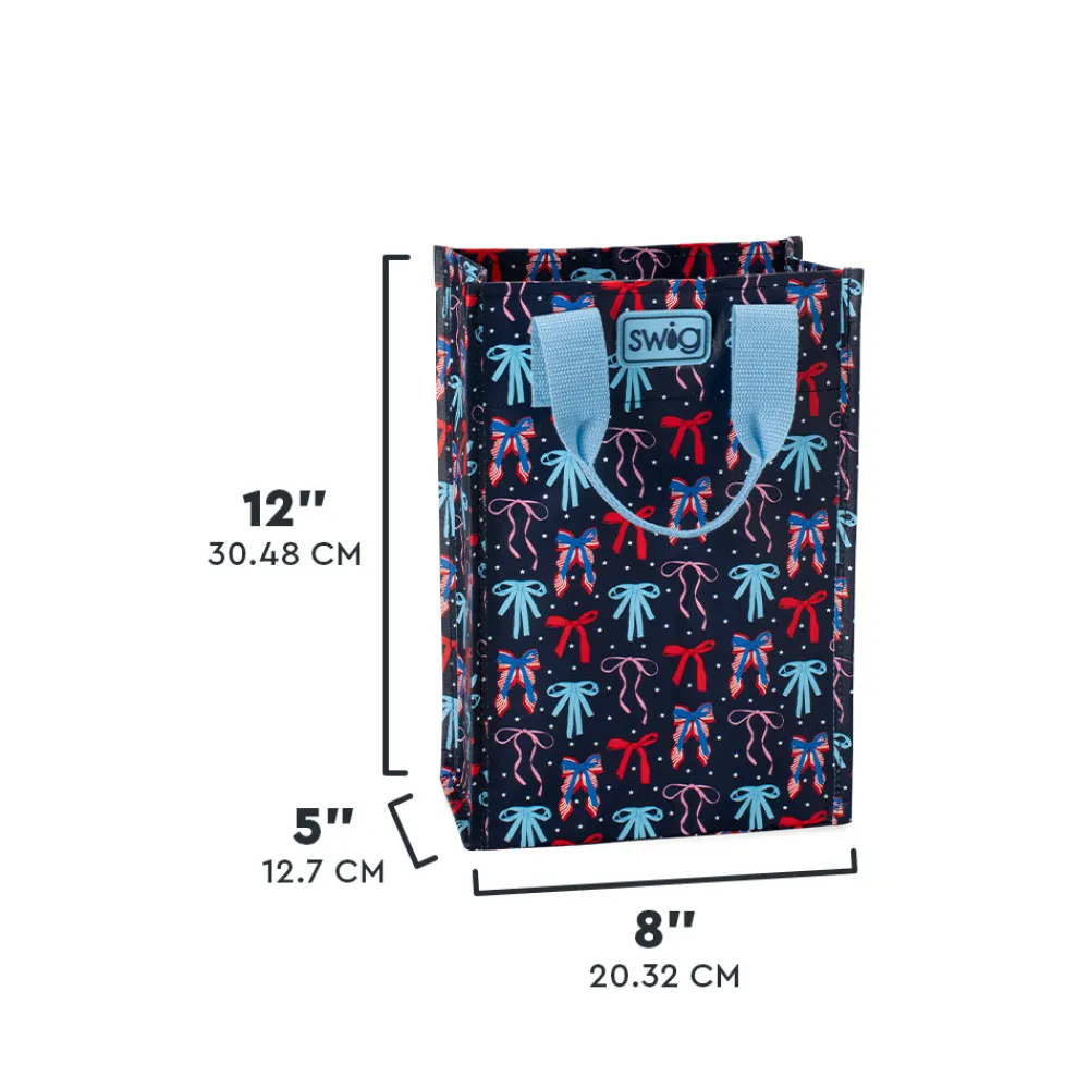 Swig Life Reusable Gift Bags|Miss Independence^Miss Independence Tall Reusable Gift Bag