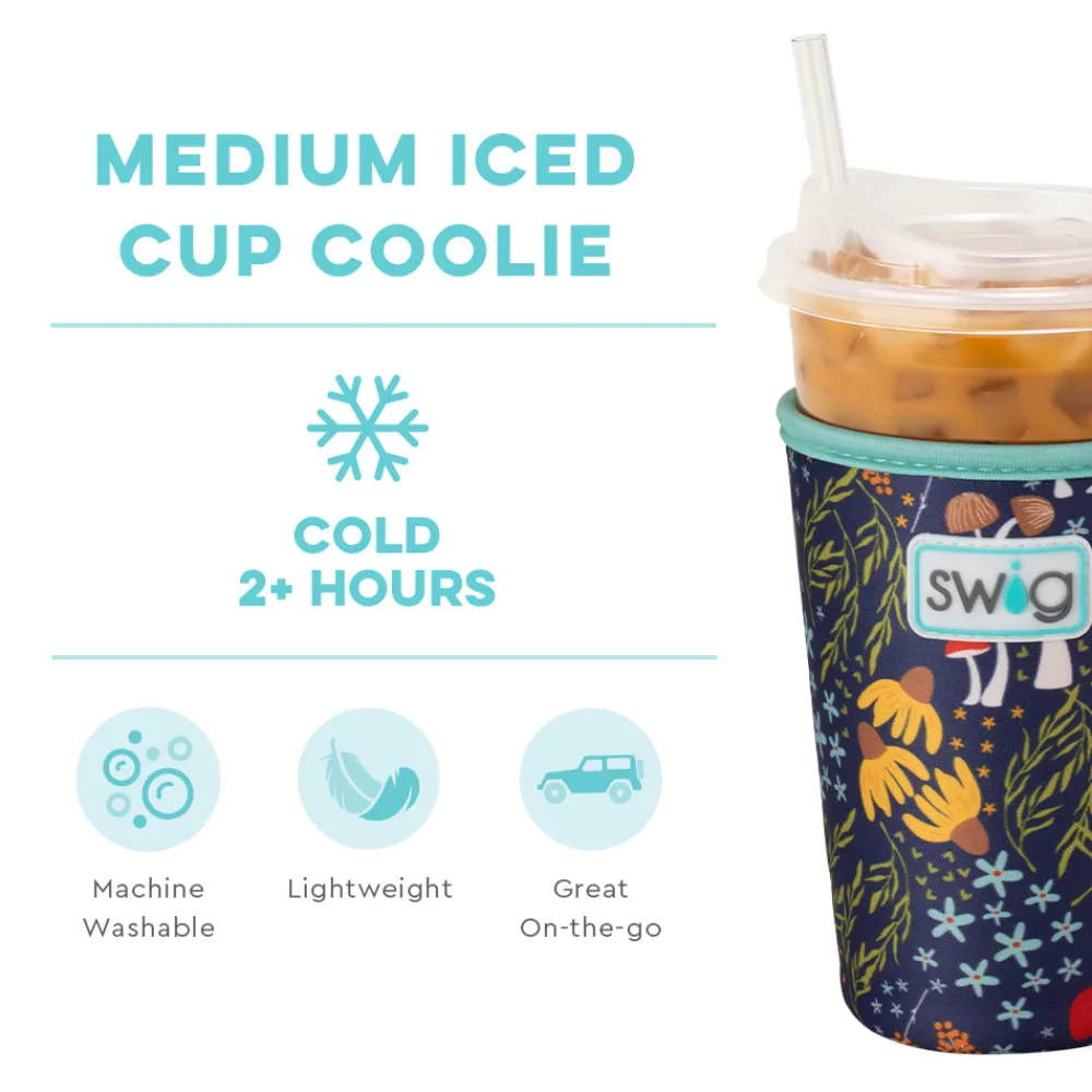 Swig Life Drink Coolies New Sizes!^Mushroom Meadow Large Iced Cup Coolie