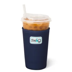 Swig Life Drink Coolies New Sizes!|Gameday^Navy Medium Iced Cup Coolie