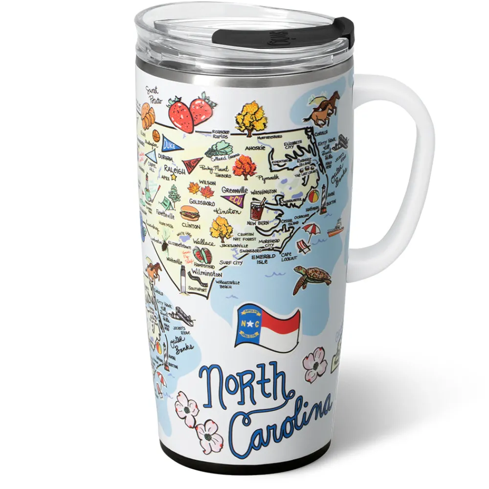 Swig Life Travel Mugs^North Carolina Travel Mug 22oz