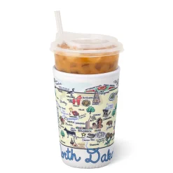 Swig Life Drink Coolies New Sizes!^North Dakota Medium Iced Cup Coolie