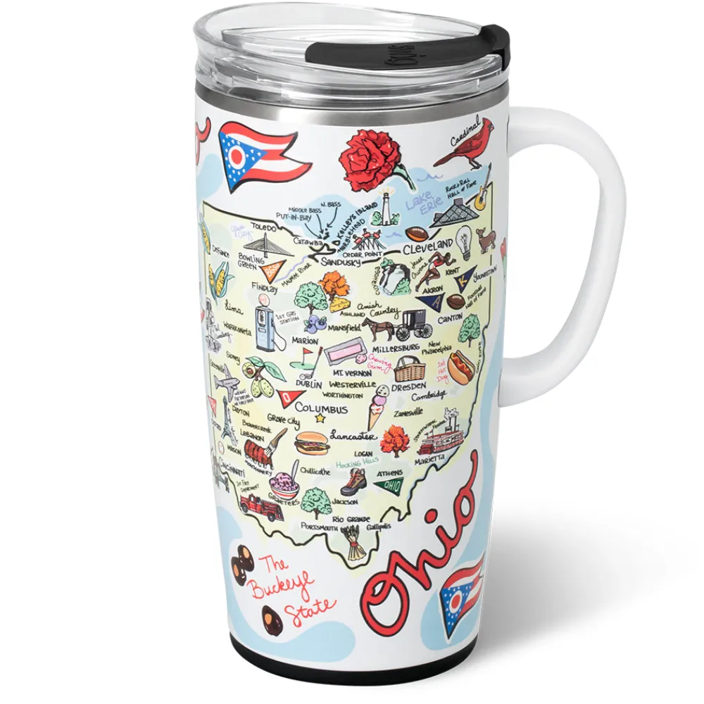 Swig Life Travel Mugs^Ohio Travel Mug 22oz