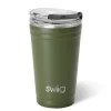 Swig Life Tumblers New Sizes!|Solids^Olive Green 24oz Insulated Party Cup -