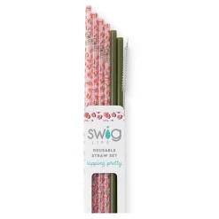 Swig Life Lids, Straws + More^On The Prowl + Olive Reusable Straw Set