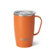 Swig Life Travel Mugs|Solids^Orange Insulated Travel Mug (18oz) -