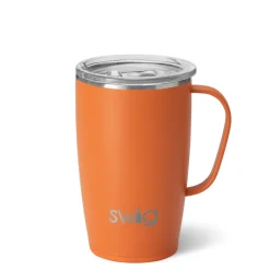 Swig Life Travel Mugs|Solids^Orange Insulated Travel Mug (18oz) -