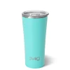 Swig Life Tumblers New Sizes!|Solids^22oz Matte Aqua Insulated Stainless Steel Tumbler |