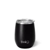 Swig Life Wine + Cocktails|Solids^14oz Matte Black Stemless Wine Tumbler -