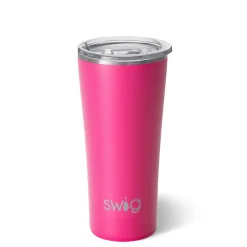 Swig Life Tumblers New Sizes!|Solids^22oz Matte Hot Pink Stainless Steel Tumbler |