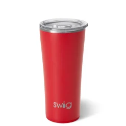 Swig Life Tumblers New Sizes!|Solids^22oz Matte Red Stainless Steel Tumbler -