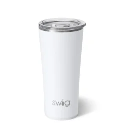 Swig Life Tumblers New Sizes!|Solids^22oz Matte White Insulated Tumbler -