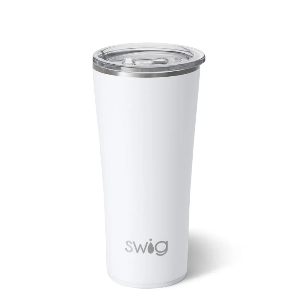 Swig Life Tumblers New Sizes!|Solids^22oz Matte White Insulated Tumbler -