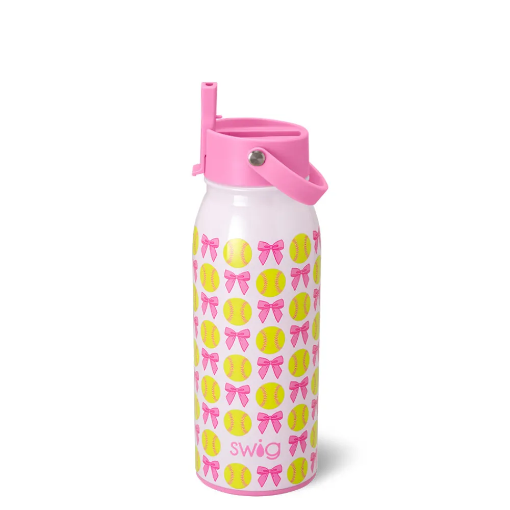 Swig Life Water Bottles|Pitch Hit Run^Pitch Hit Run Flip + Sip Bottle 36oz