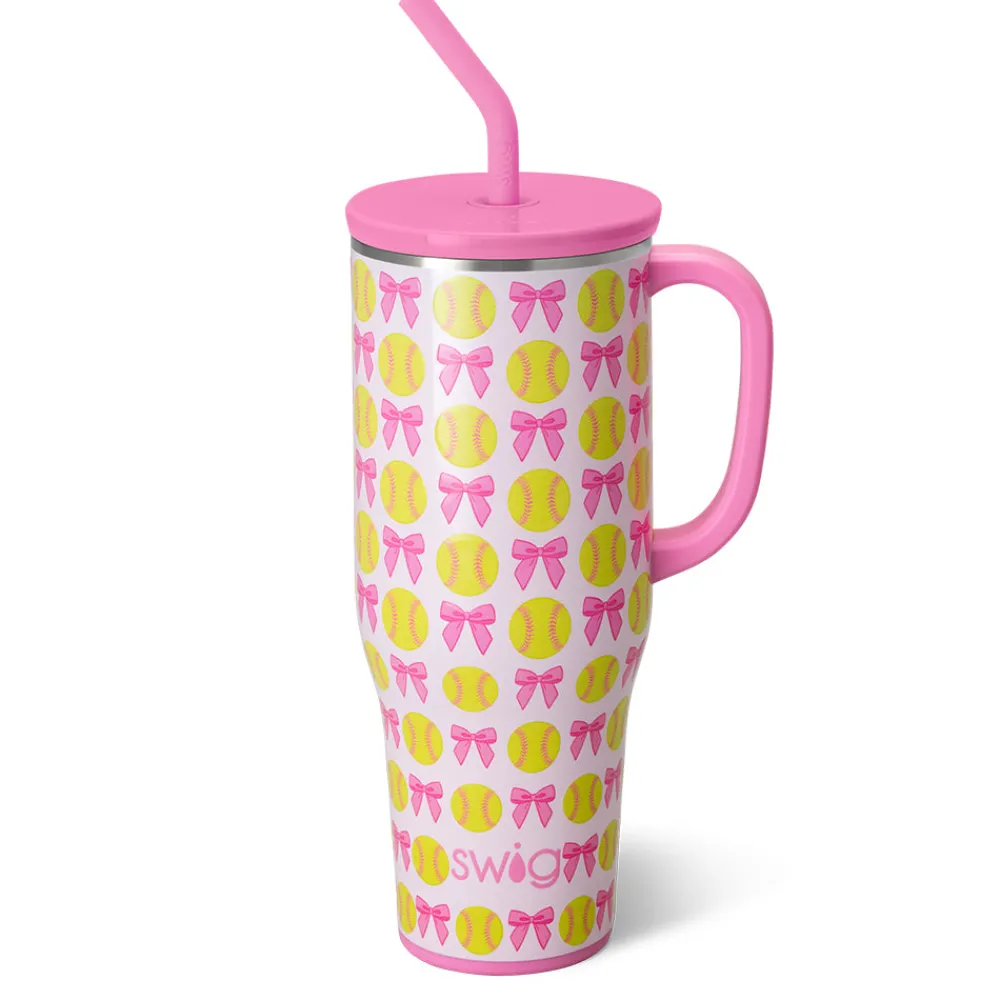 Swig Life Tumblers New Sizes!|Travel Mugs^Pitch Hit Run Mega Mug 40oz