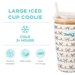 Swig Life Drink Coolies New Sizes!|Shimmers^Pretty In Pearl Large Iced Cup Coolie