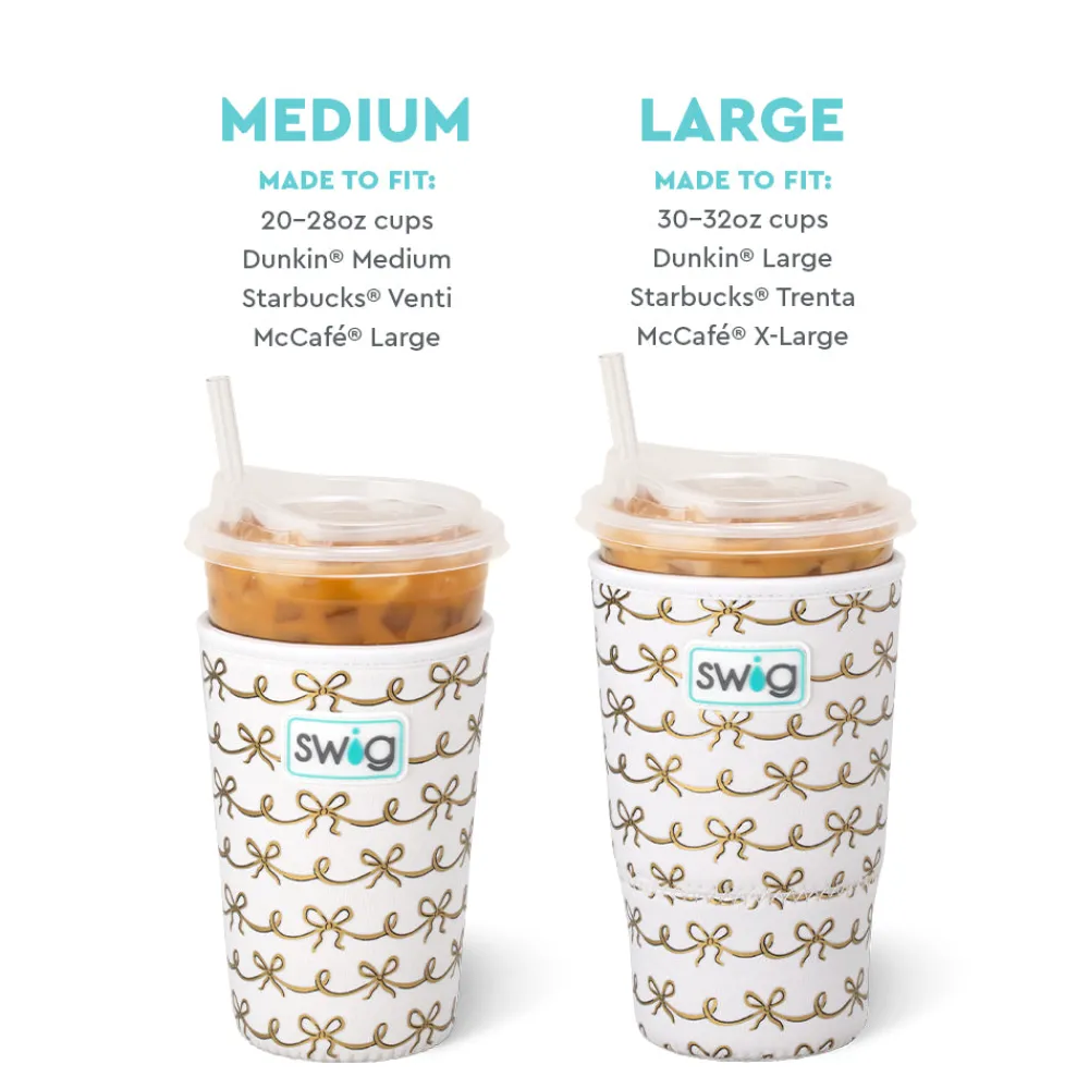 Swig Life Drink Coolies New Sizes!|Shimmers^Pretty In Pearl Large Iced Cup Coolie
