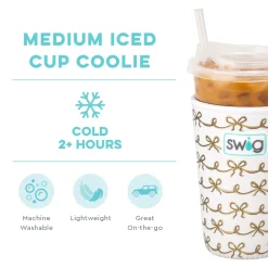 Swig Life Drink Coolies New Sizes!|Shimmers^Pretty In Pearl Medium Iced Cup Coolie