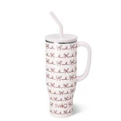Swig Life Tumblers New Sizes!|Travel Mugs^Pretty in Pink 30oz Mega Mug with Handle -