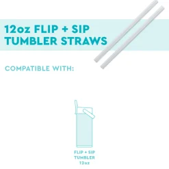 Swig Life Lids, Straws + More|Water Bottles^Replacement Straws 2-Pack (20oz Flip + Sip Bottle) -