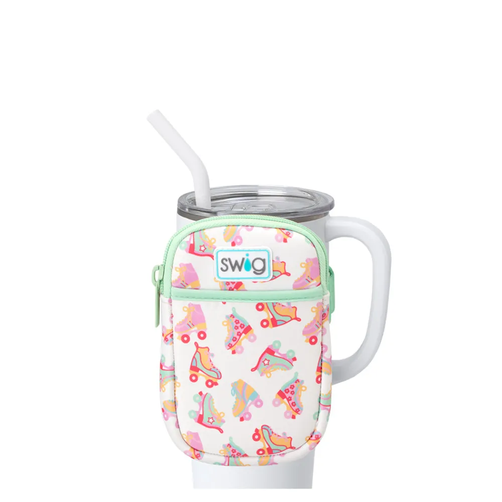 Swig Life Travel Mugs|Drinking Buddies^Roller Rink Mega Mug Pouch