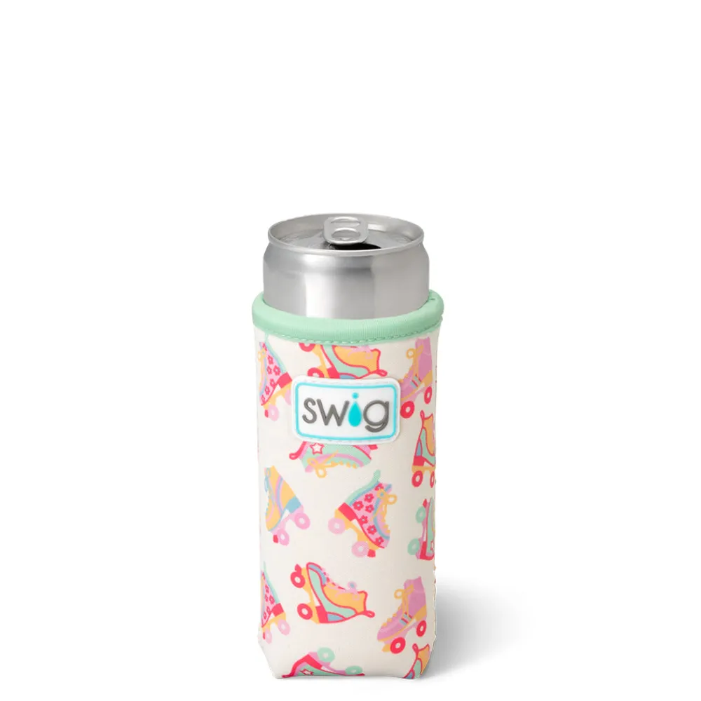 Swig Life Drink Coolies New Sizes!|Roller Rink^Roller Rink Slim Can Coolie