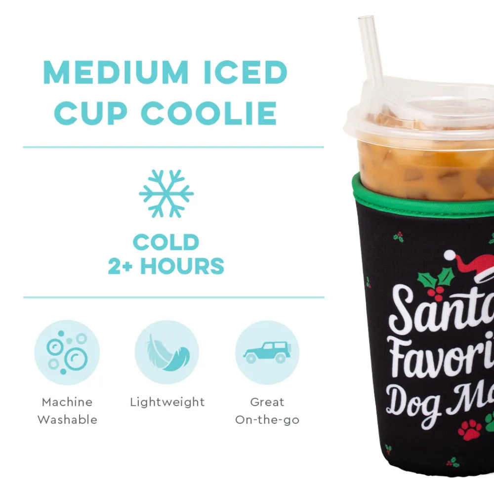 Swig Life Drink Coolies New Sizes!|Santa's Favorite Dog Mom^Santa's Favorite Dog Mom Medium Iced Cup Coolie