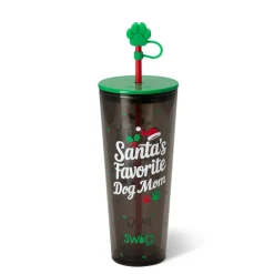 Swig Life Santa's Favorites|Holiday Shop^Santa's Favorite Dog Mom Plastic Tumbler 24oz