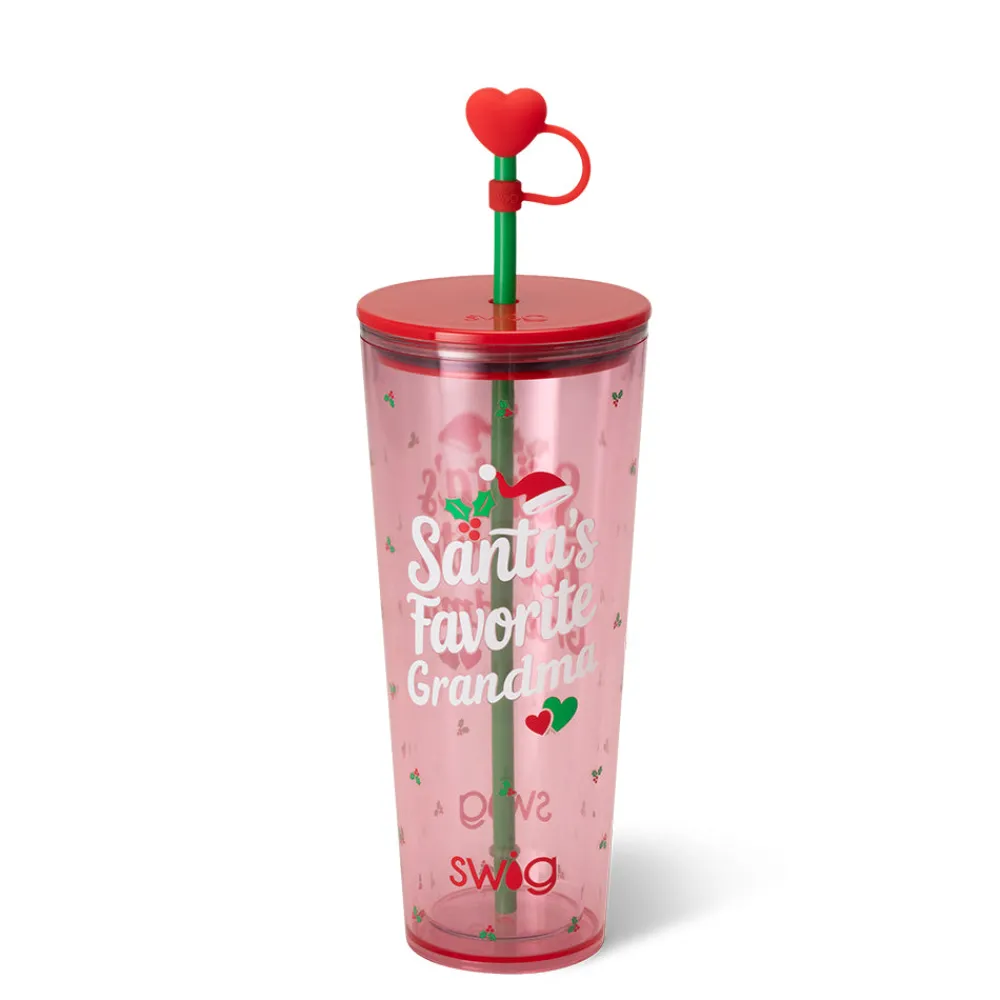 Swig Life Santa's Favorites|Santa's Favorite Grandma^Santa's Favorite Grandma Plastic Tumbler 24oz