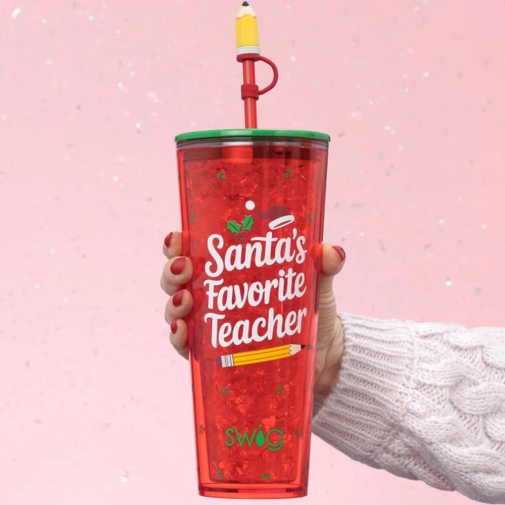Swig Life Santa's Favorites|Santa's Favorite Grandma^Santa's Favorite Grandma Plastic Tumbler 24oz