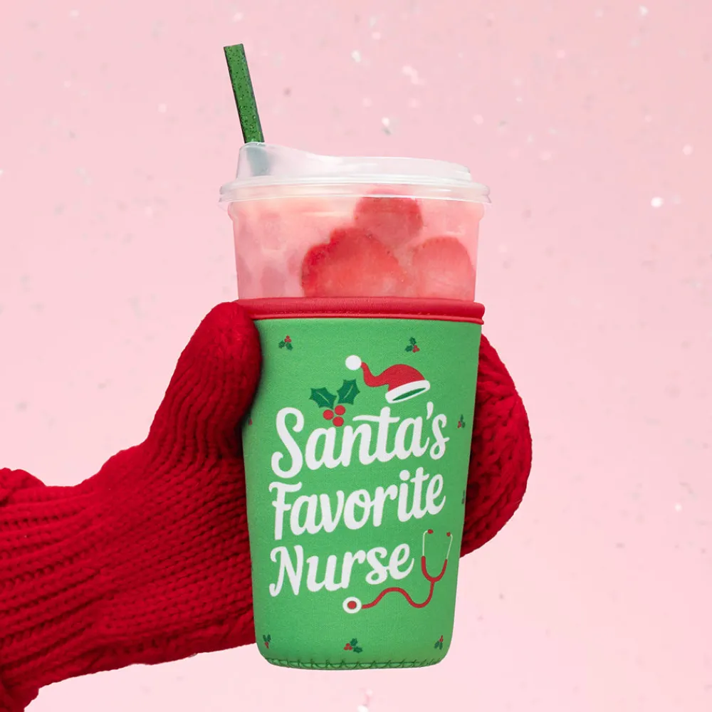 Swig Life Drink Coolies New Sizes!|Santa's Favorite Mom^Santa's Favorite Mom Medium Iced Cup Coolie
