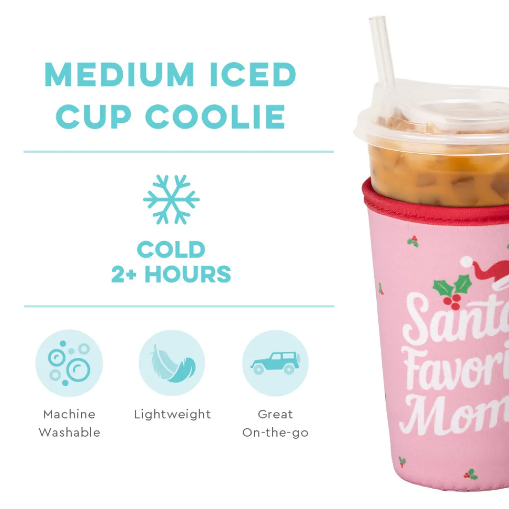 Swig Life Drink Coolies New Sizes!|Santa's Favorite Mom^Santa's Favorite Mom Medium Iced Cup Coolie